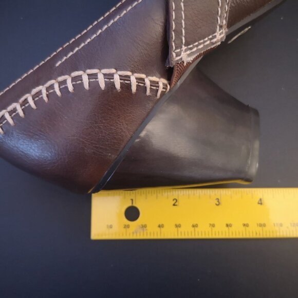 Dr Scholl's Go Play Ladies Dark Brown Leather Upper Cushion Insole Dress Shoes - Picture 7 of 9